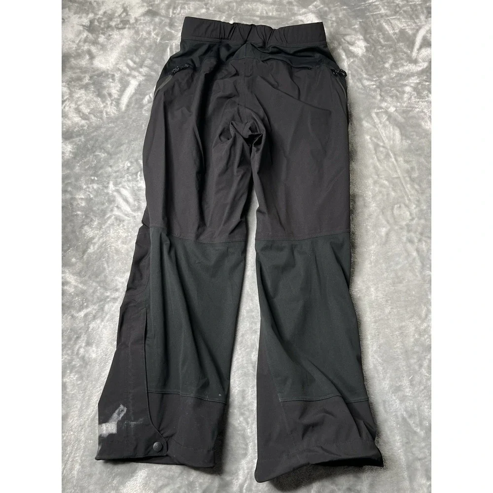 REI Pants Men Size Large Black Full Zip Rain Mountaineer Ski Snow Stretch